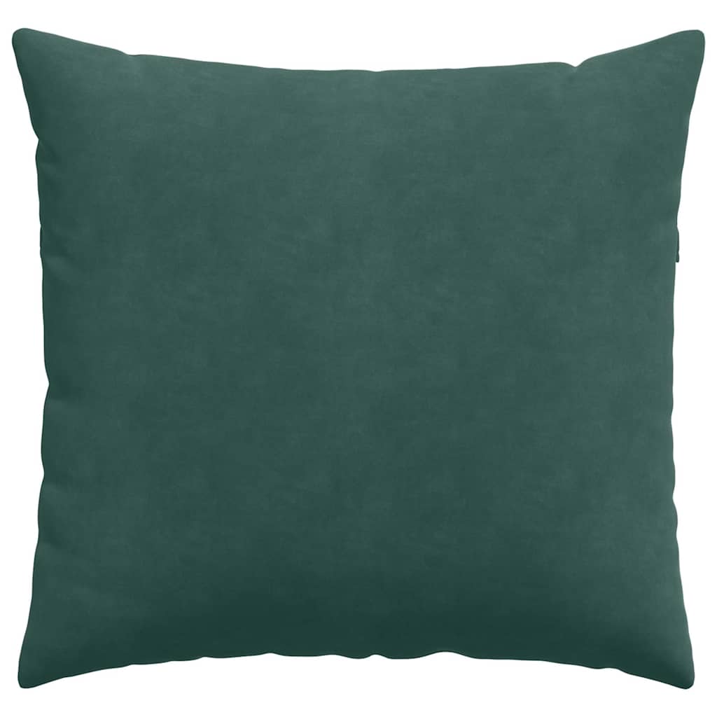 Cuscini da Divano 2 pcs Verde Scuro 45 x 45 cm Tessuto in Cords | homemem39
