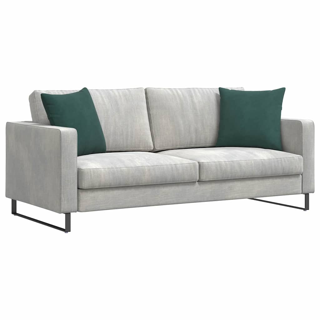 Cuscini da Divano 2 pcs Verde Scuro 45 x 45 cm Tessuto in Cords | homemem39