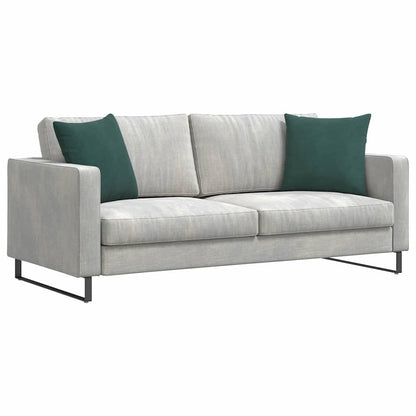Cuscini da Divano 2 pcs Verde Scuro 45 x 45 cm Tessuto in Cords | homemem39
