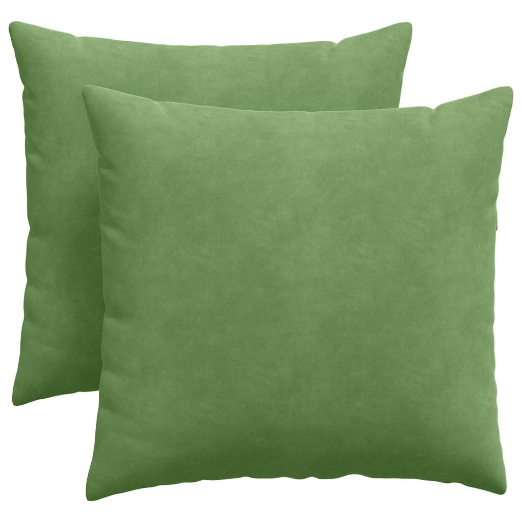 Cuscini da Divano 2 pcs Verde chiaro 45 x 45 cm | homemem39