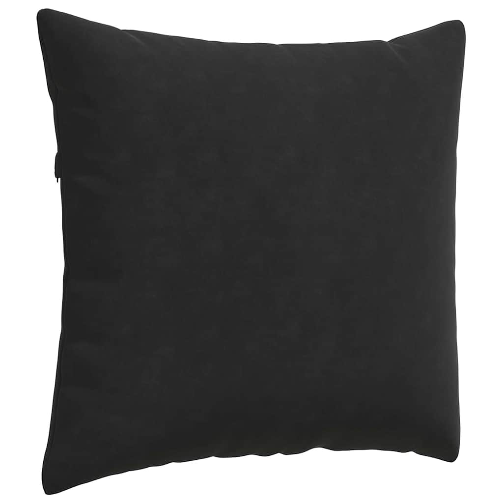 Cuscini da Divano 2 pcs Nero 45 x 45 cm Tessuto in Cords | homemem39