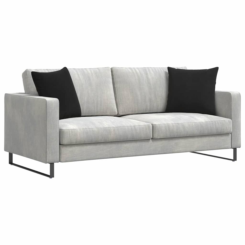 Cuscini da Divano 2 pcs Nero 45 x 45 cm Tessuto in Cords | homemem39