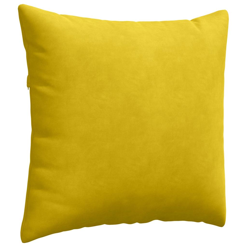 Cuscini da Divano 2 pcs Giallo 45 x 45 cm Tessuto in Cords | homemem39