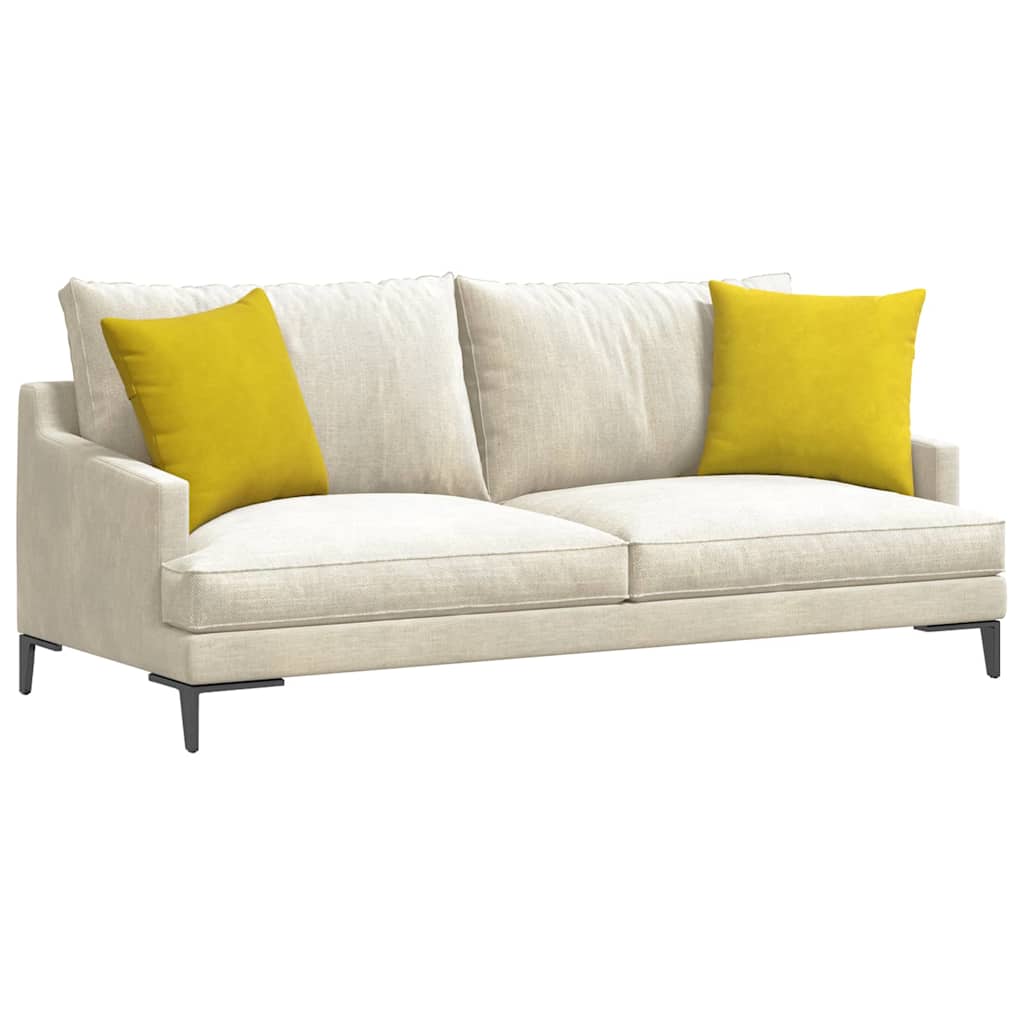 Cuscini da Divano 2 pcs Giallo 45 x 45 cm Tessuto in Cords | homemem39