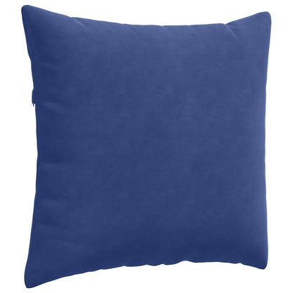 Cuscini da Divano 2 pcs Blu Polizia 45 x 45 cm Tessuto in Cords