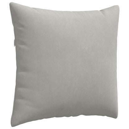 Cuscini da Divano 2 pcs Grigio chiaro 45 x 45 cm Tessuto | homemem39