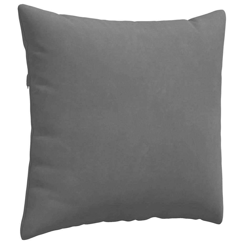 Cuscini da Divano 2 pcs Grigio scuro 45 x 45 cm Tessuto | homemem39