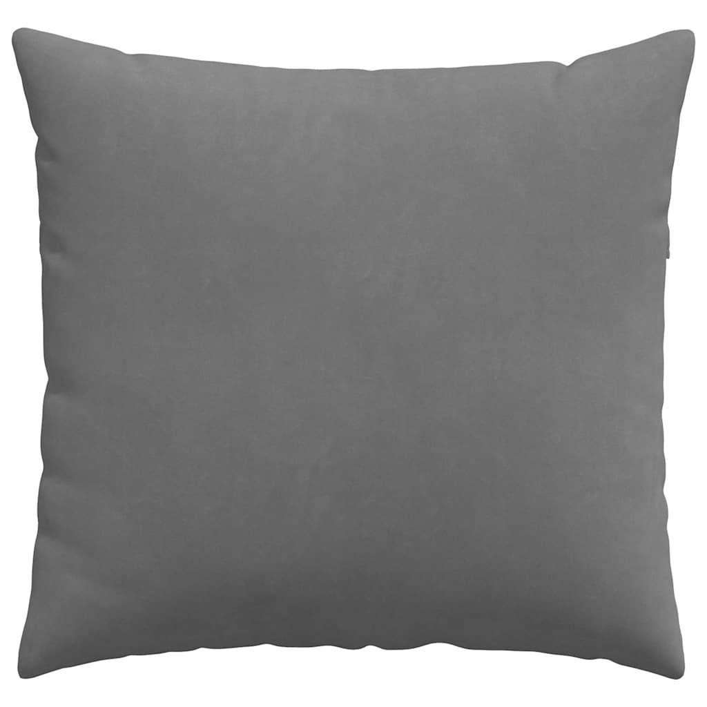 Cuscini da Divano 2 pcs Grigio scuro 45 x 45 cm Tessuto