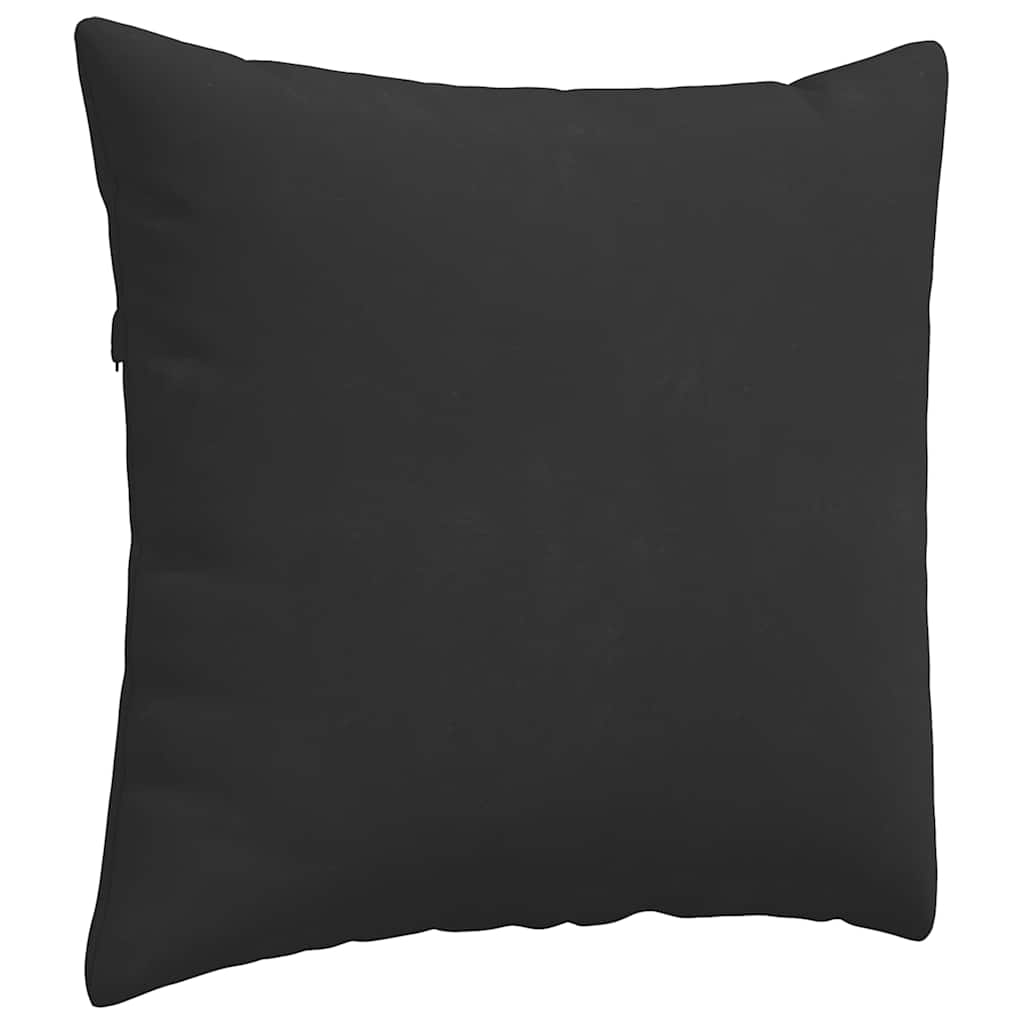 Cuscini da Divano 2 pcs Nero 45 x 45 cm Tessuto | homemem39