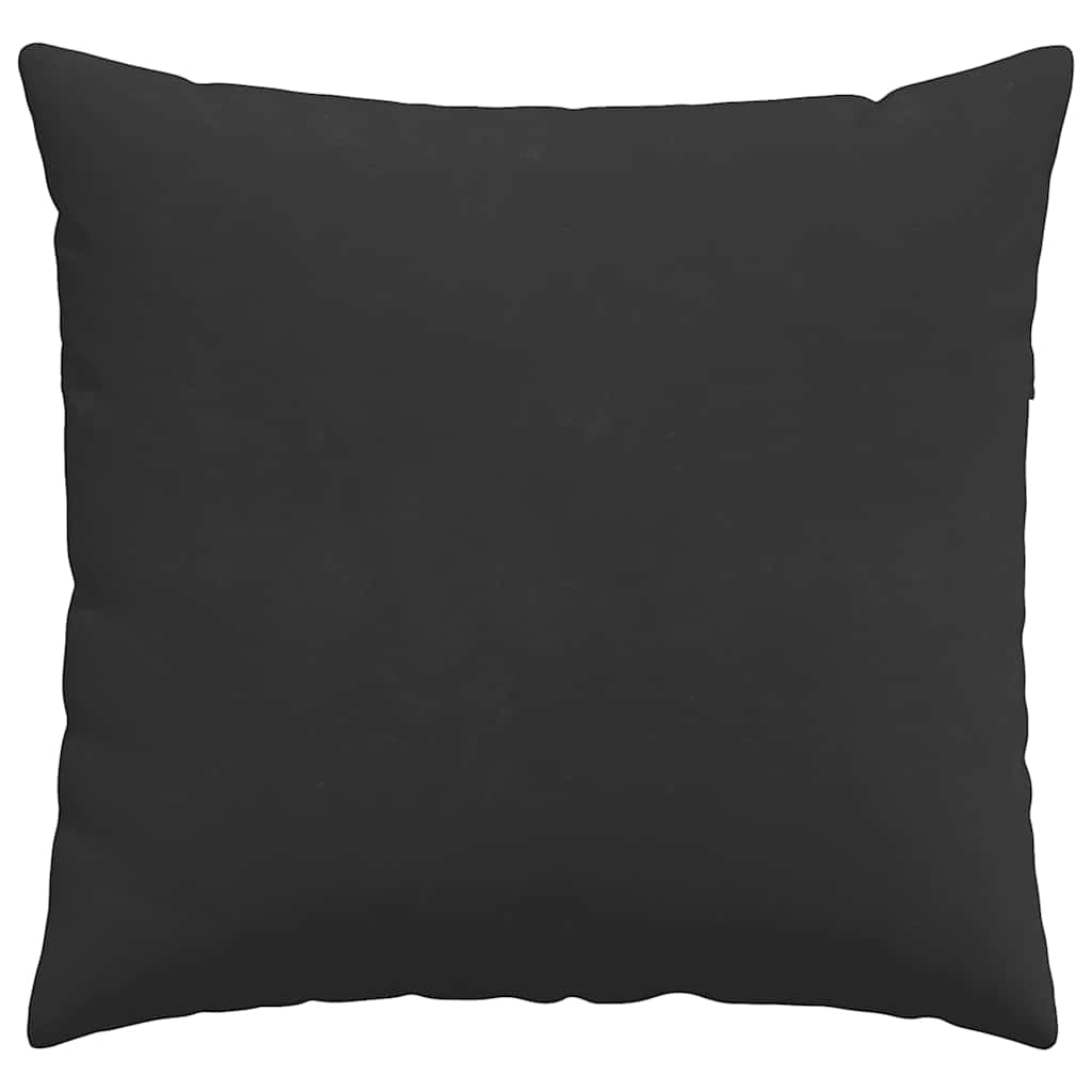Cuscini da Divano 2 pcs Nero 45 x 45 cm Tessuto | homemem39