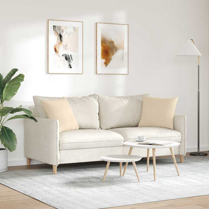 Cuscini da Divano 2 pcs Crema 45 x 45 cm Tessuto | homemem39
