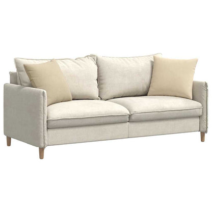 Cuscini da Divano 2 pcs Crema 45 x 45 cm Tessuto | homemem39