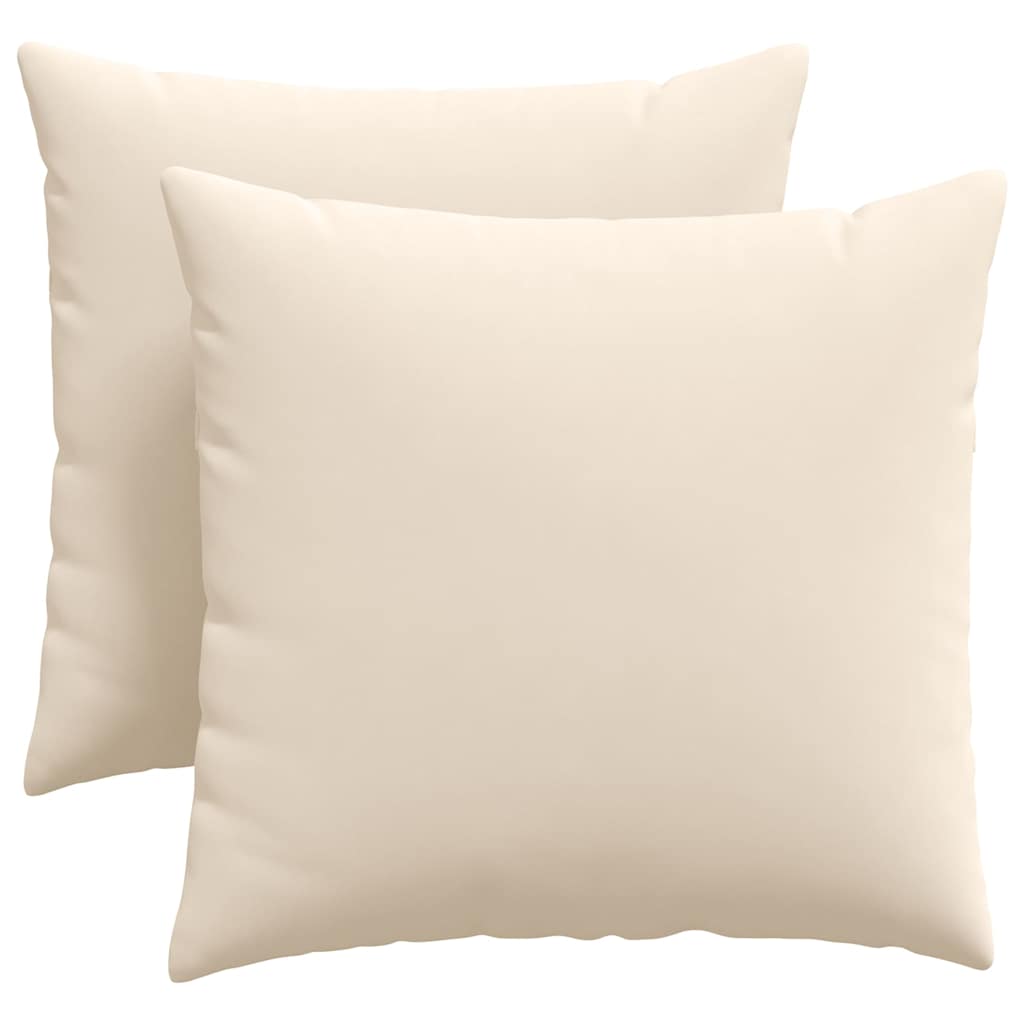 Cuscini da Divano 2 pcs Beige 45 x 45 cm Tessuto | homemem39
