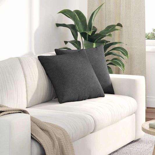 Cuscini da Divano 2 pcs Grigio scuro 45 x 45 cm