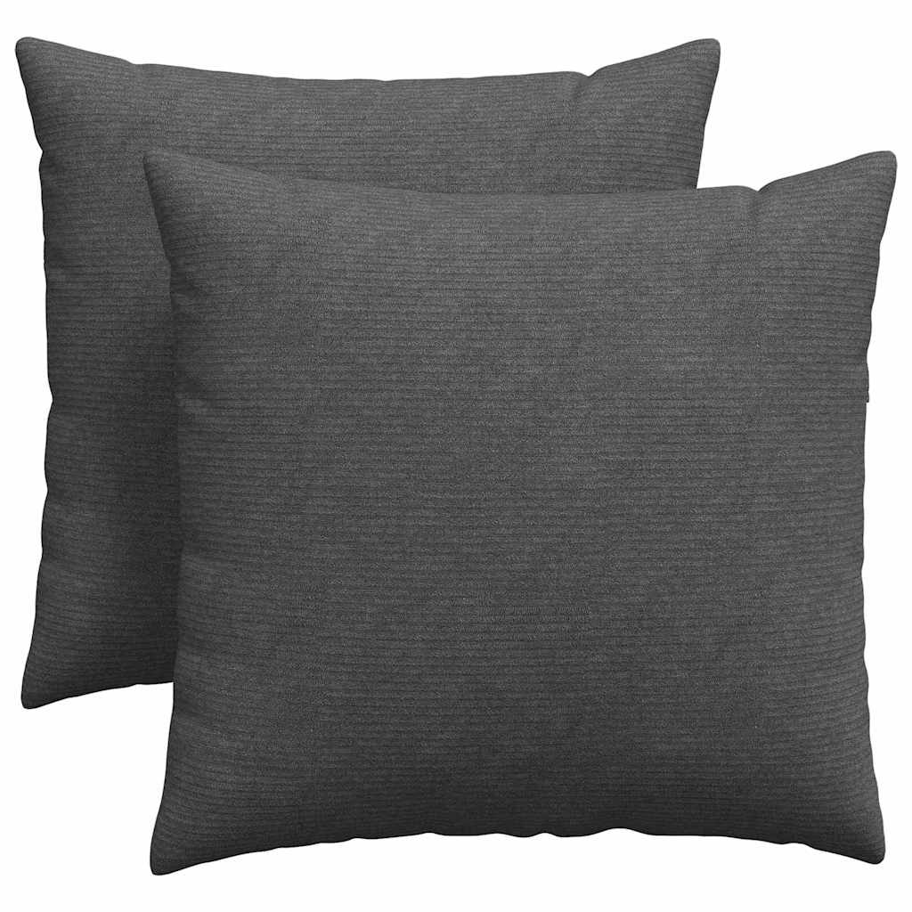 Cuscini da Divano 2 pcs Grigio scuro 45 x 45 cm | homemem39
