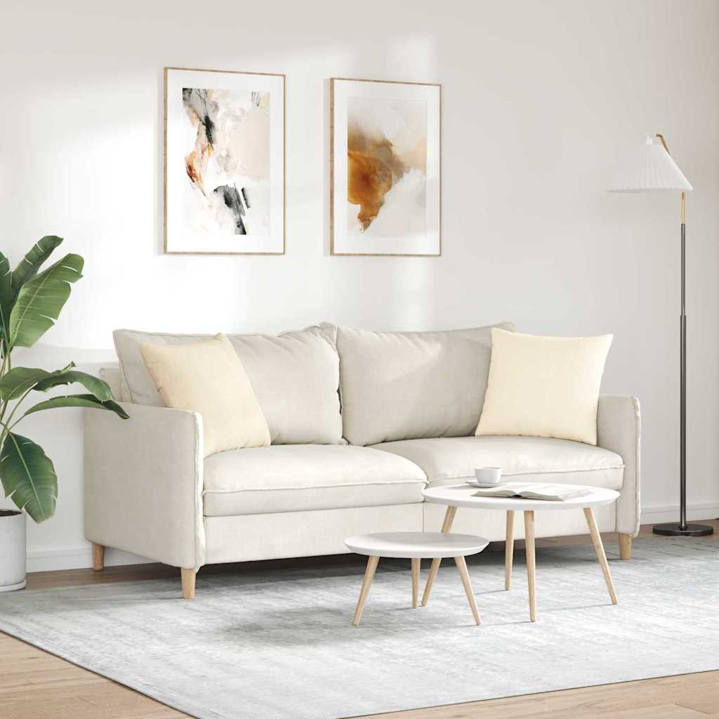 Cuscini da Divano 2 pcs Crema 45 x 45 cm Tessuto in Cords | homemem39