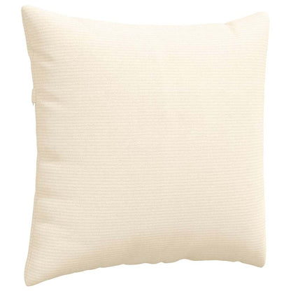 Cuscini da Divano 2 pcs Crema 45 x 45 cm Tessuto in Cords | homemem39