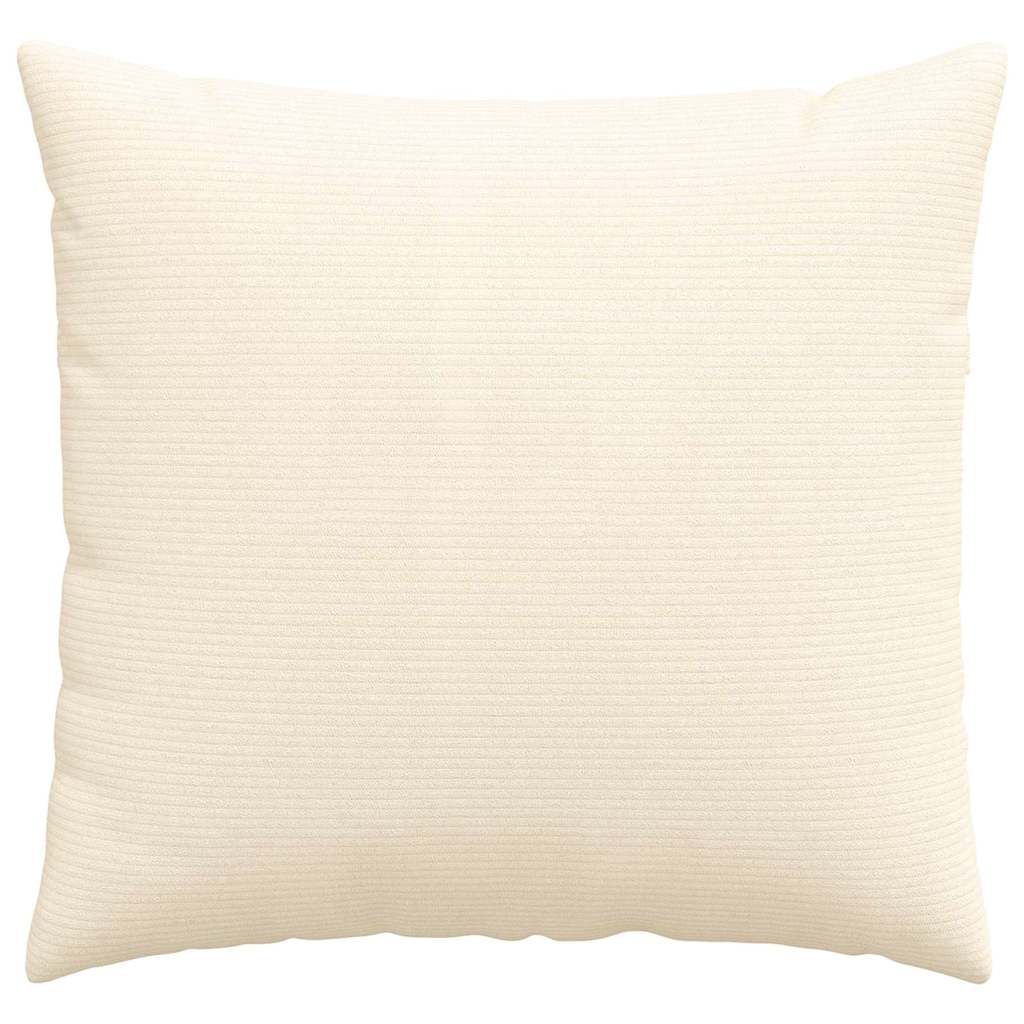 Cuscini da Divano 2 pcs Crema 45 x 45 cm Tessuto in Cords | homemem39