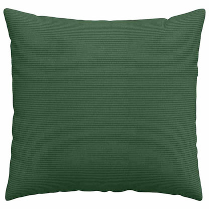 Cuscini da Divano 2 pcs Verde Scuro 45 x 45 cm Tessuto in Cords | homemem39