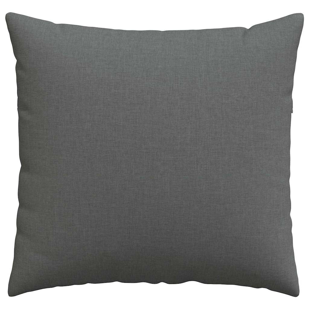 Cuscini da Divano 2 pcs Grigio scuro 50 x 50 cm Tessuto | homemem39