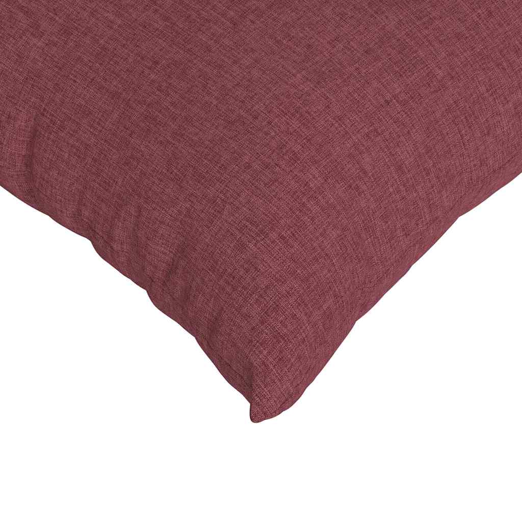 Cuscini da Divano 2 pcs Rosso Vino 50 x 50 cm Tessuto | homemem39