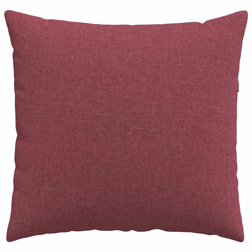 Cuscini da Divano 2 pcs Rosso Vino 50 x 50 cm Tessuto