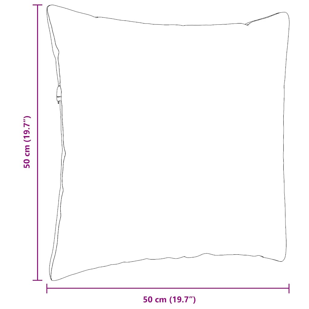 Cuscini da Divano 2 pcs Rosso Vino 50 x 50 cm Tessuto | homemem39