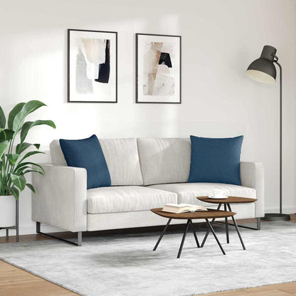 Cuscini da Divano 2 pcs Blu 50 x 50 cm Tessuto | homemem39