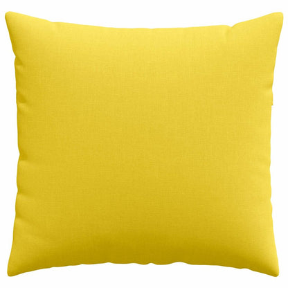 Cuscini da Divano 2 pcs Giallo Chiaro 50 x 50 cm Tessuto | homemem39