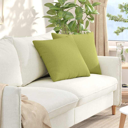 Cuscini da Divano 2 pcs Verde chiaro 50 x 50 cm Tessuto | homemem39