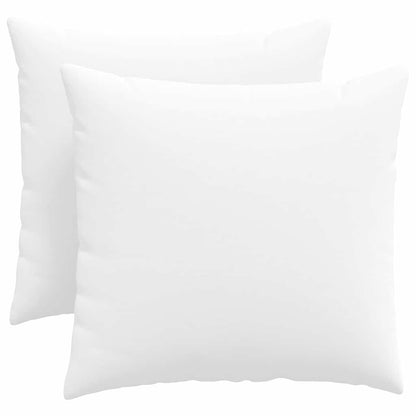 Cuscini da Divano 2 pcs Bianco 50 x 50 cm Tessuto | homemem39