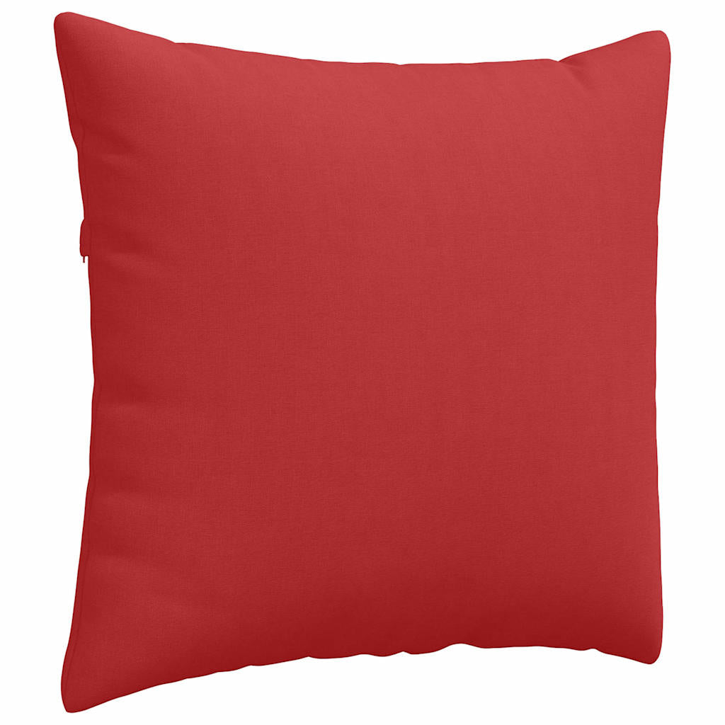 Cuscini da Divano 2 pcs Rosso 50 x 50 cm Tessuto | homemem39