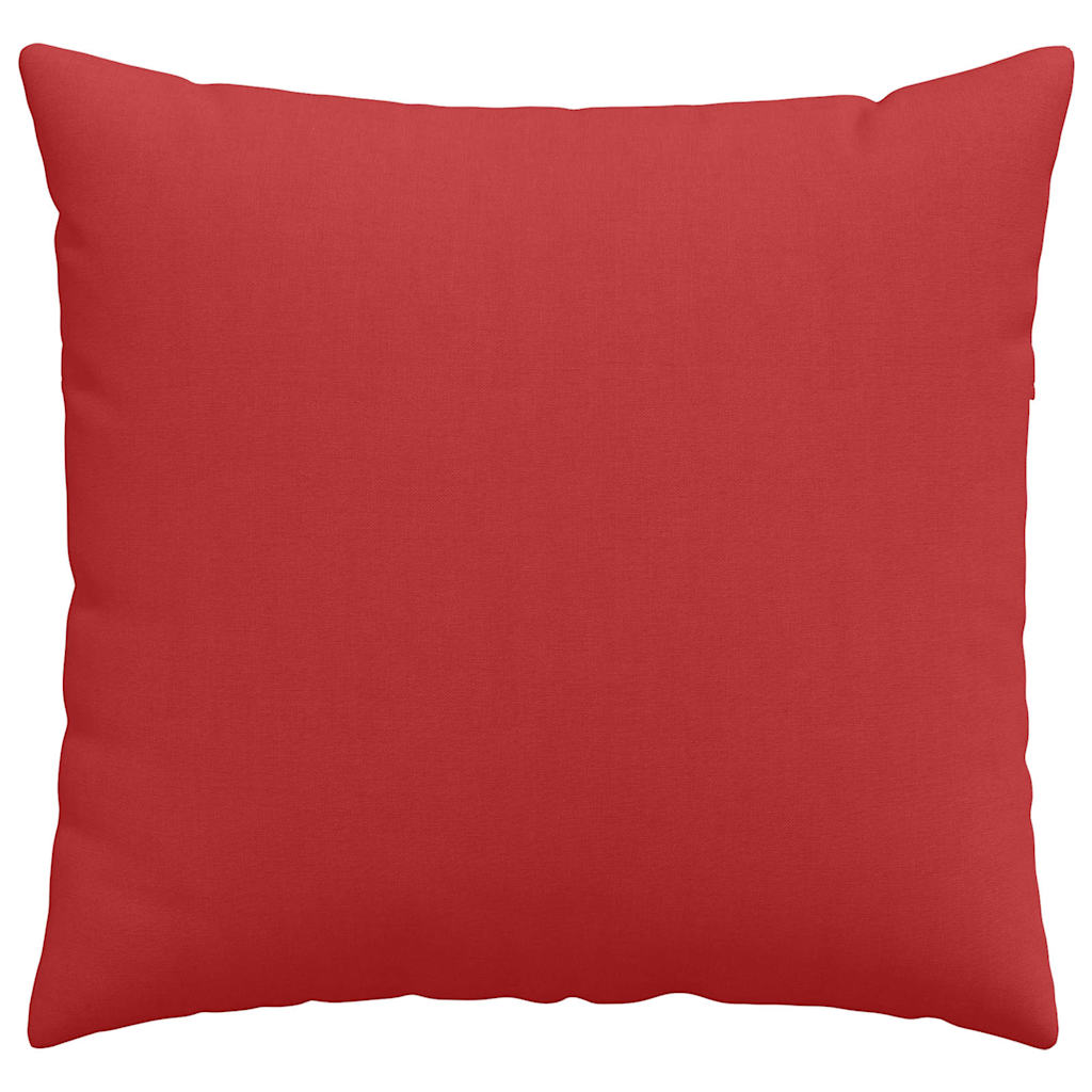 Cuscini da Divano 2 pcs Rosso 50 x 50 cm Tessuto | homemem39