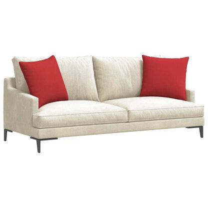 Cuscini da Divano 2 pcs Rosso 50 x 50 cm Tessuto | homemem39