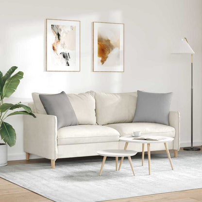 Cuscini da Divano 2 pcs Grigio Nuvola 50 x 50 cm Tessuto | homemem39