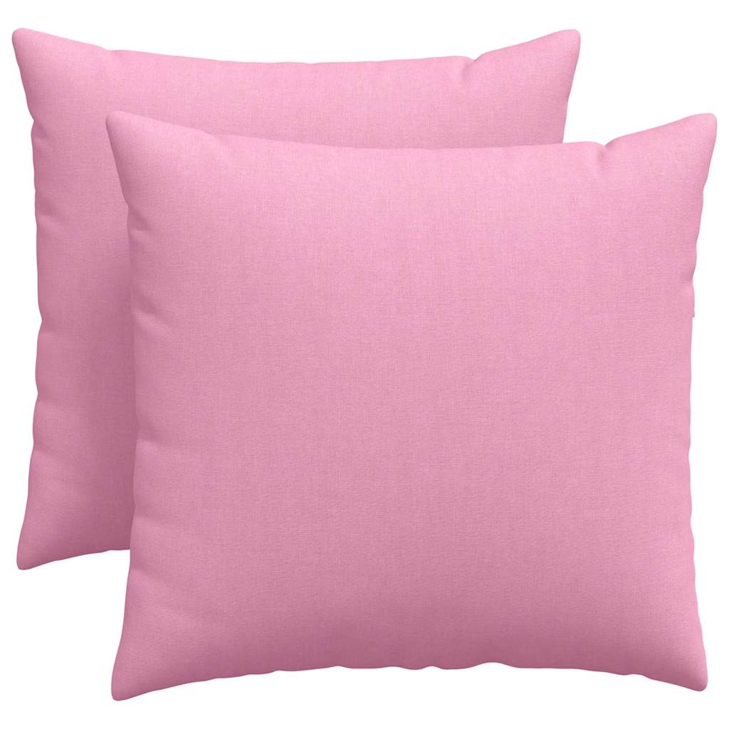 Cuscini da Divano 2 pcs Rosa 50 x 50 cm Tessuto | homemem39