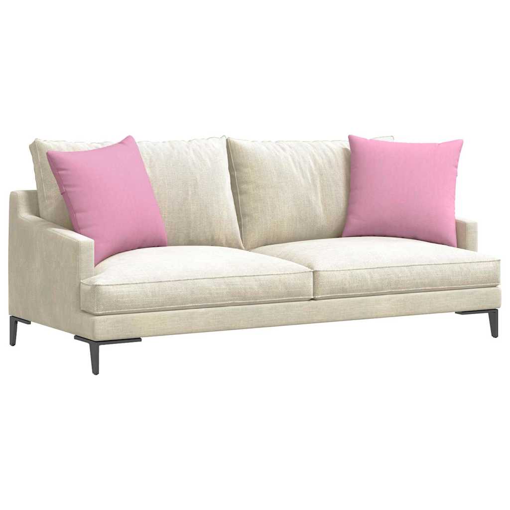 Cuscini da Divano 2 pcs Rosa 50 x 50 cm Tessuto | homemem39
