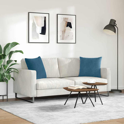 Cuscini da Divano 2 pcs Blu 50 x 50 cm Tessuto in Cords | homemem39