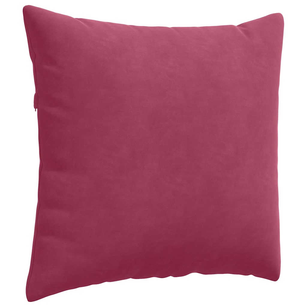 Cuscini da Divano 2 pcs Rosso Vino 50 x 50 cm Tessuto in Cords | homemem39