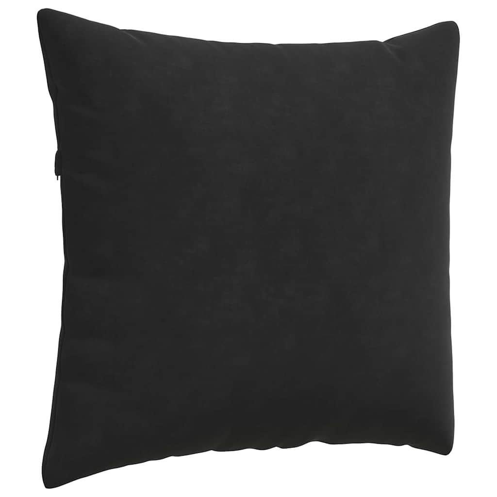 Cuscini da Divano 2 pcs Nero 50 x 50 cm Tessuto in Cords