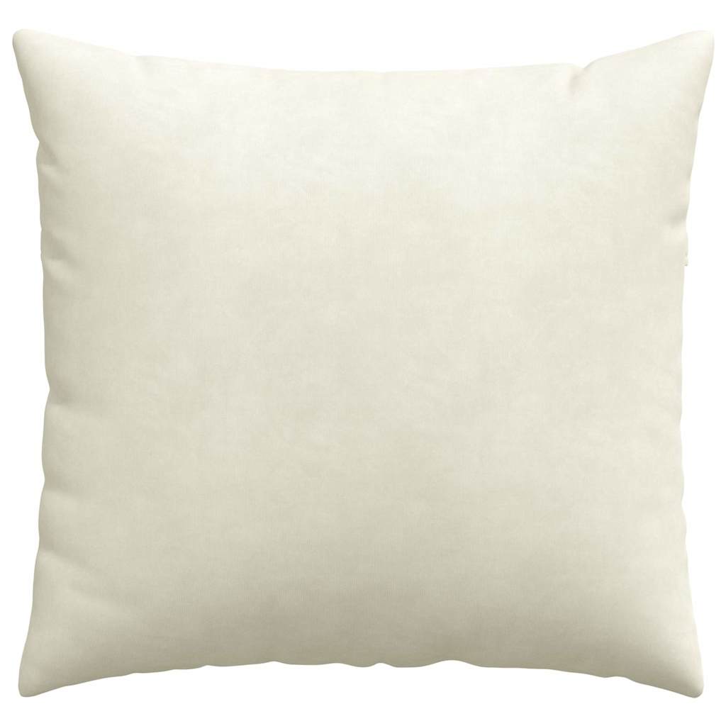 Cuscini da Divano 2 pcs Crema 50 x 50 cm Tessuto in Cords | homemem39