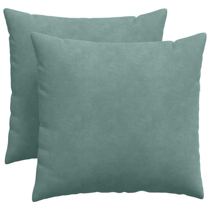 Cuscini da Divano 2 pcs Verde Mare 50 x 50 cm Tessuto in Cords | homemem39