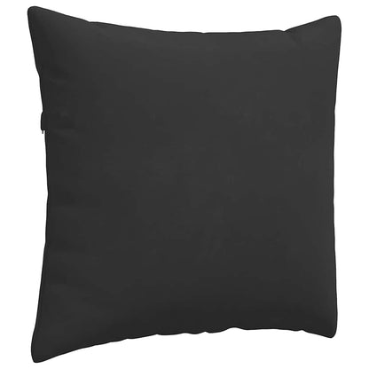 Cuscini da Divano 2 pcs Nero 50 x 50 cm Tessuto | homemem39