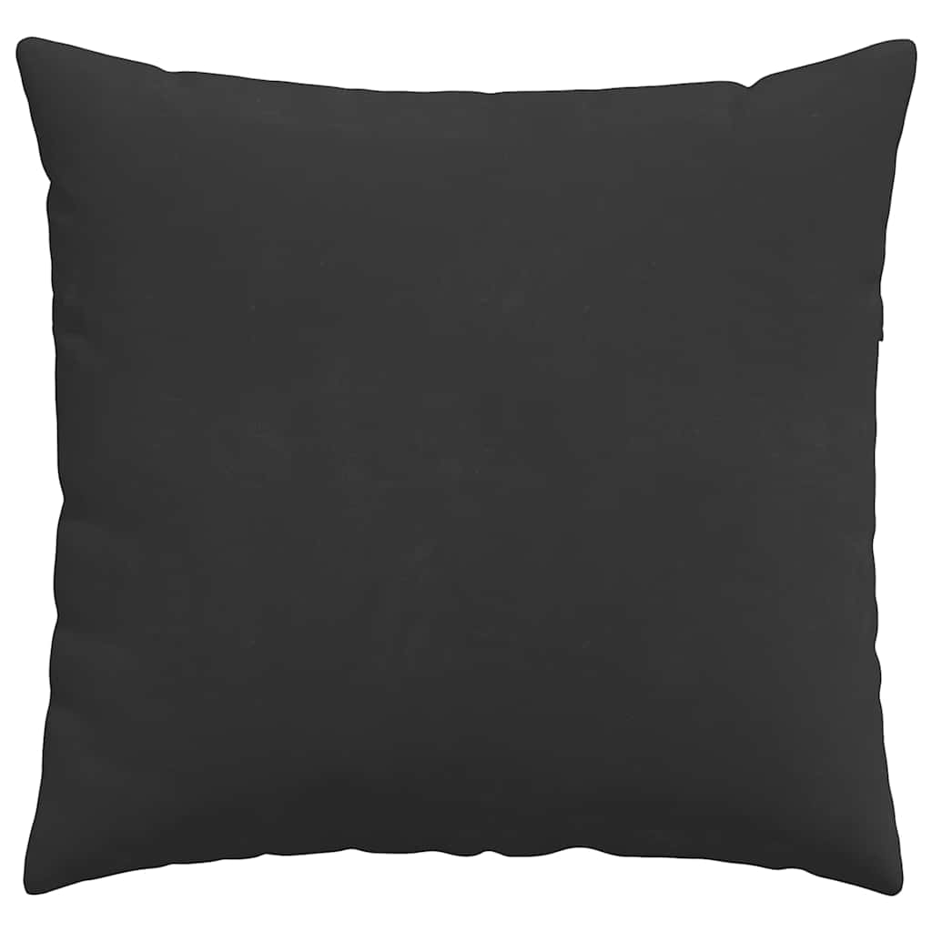 Cuscini da Divano 2 pcs Nero 50 x 50 cm Tessuto