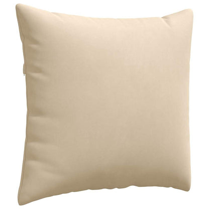 Cuscini da Divano 2 pcs Crema 50 x 50 cm Tessuto | homemem39