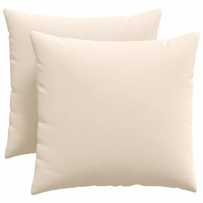 Cuscini da Divano 2 pcs Beige 50 x 50 cm Tessuto | homemem39