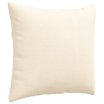 Cuscini da Divano 2 pcs Crema 50 x 50 cm Tessuto in Cords | homemem39