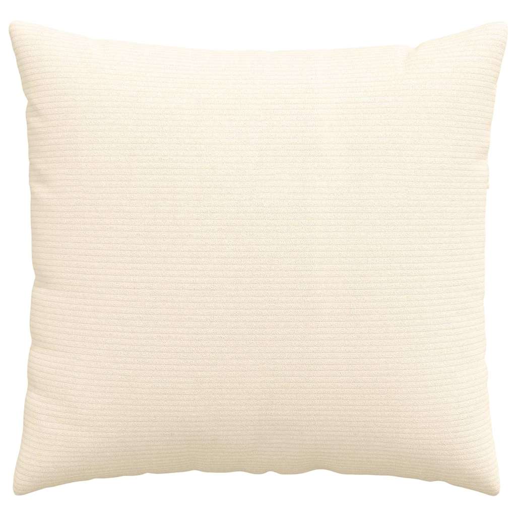 Cuscini da Divano 2 pcs Crema 50 x 50 cm Tessuto in Cords | homemem39