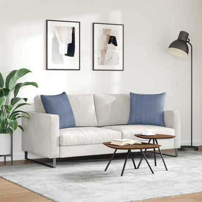 Cuscini da Divano 2 pcs Blu 50 x 50 cm Tessuto in Cords | homemem39