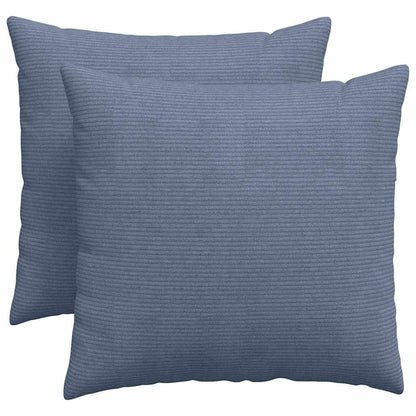 Cuscini da Divano 2 pcs Blu 50 x 50 cm Tessuto in Cords | homemem39